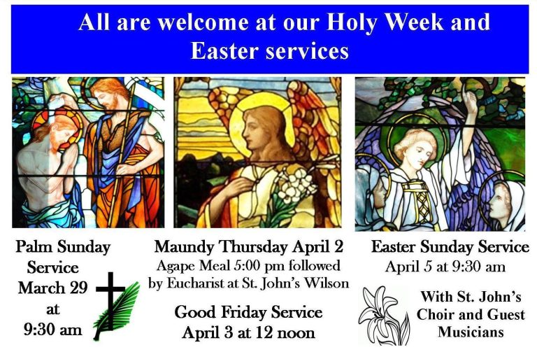 2026 Holy Week and Easter Services